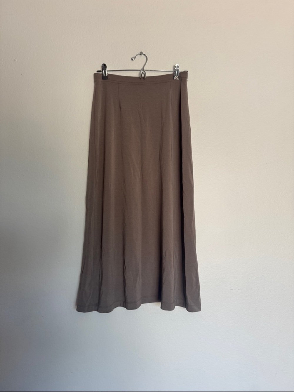 LOFT Brown Maxi Skirt — A-Line Flow